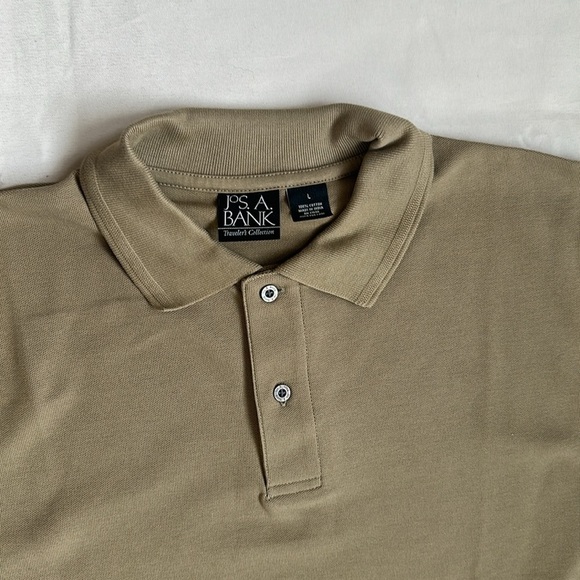 JoS. A. Bank Khaki 2 Button up Polo - Picture 2 of 7